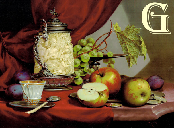 GYULA BOROS original oil painting . STILL LIFE