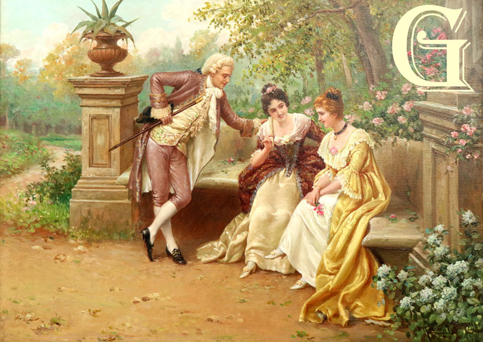 FERRANTI, CARLOS FERRANTI, OIL PAINTING, HAPPY DAYS