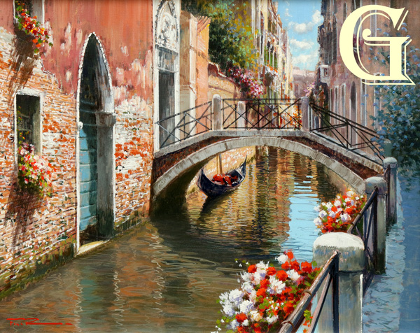 FIORE, OIL PAINTING, FLORAL VENICE