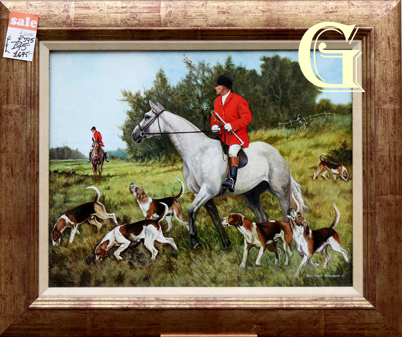 john lewis fitzgerald, fitzgerald, durno, bruce durno, fernie, hunting, oil painting