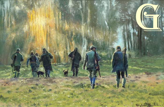 Stephen Hawkins oil painting, A SUNNY DAY