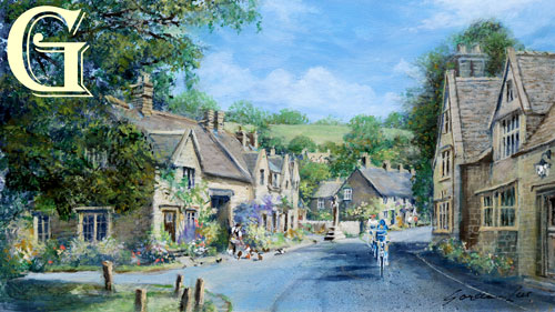 Gordon Lees original painting, SUMMER DAY STANTON