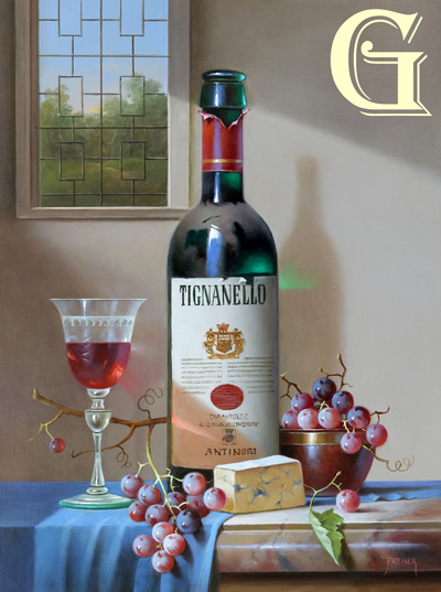 ORIGINAL OIL PAINTING BY ZOLTAN PREINER, TIGNANELLO