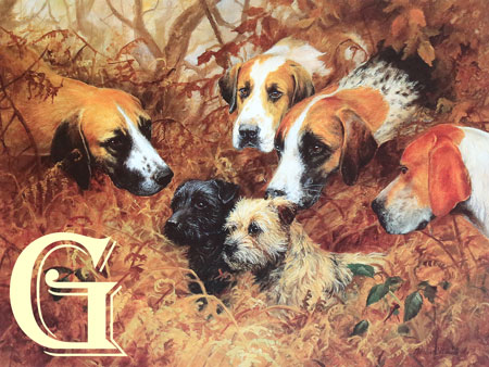ELIZABETH HALSTEAD, LIMITED EDITION PRINT, PACK DRILL, PRINT, HOUNDS
