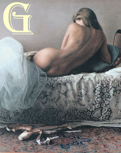douglas hofmann, limited edition print, satin slippers