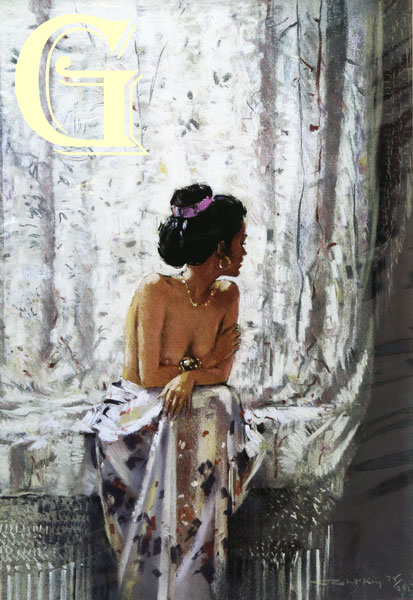 ROBERT KING, CHINESE SILK, limited edition print,