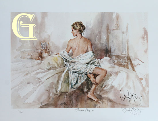 gordon king, limited edition print, studio pose, print