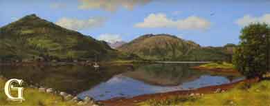 Howard Shingler, original oil painting, Loch Duich