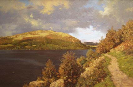 Howard Shingler, original oil painting, A Moody Day, Ullswater