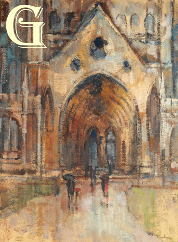 LINCOLN CATHEDRAL an original oil painting by Yvonne Tocher
