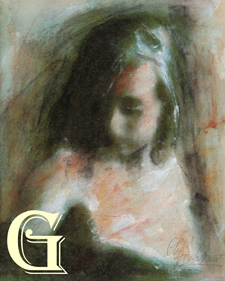 Cliff Warner, painting "Deep Contemplation"