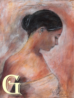 Cliff Warner, painting "Deep Contemplation"
