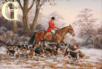 Glynn Williams, original paintig, SNOWY MORNING