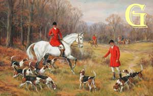 Glynn Williams, original paintig, AFTER A GOOD RUN 2