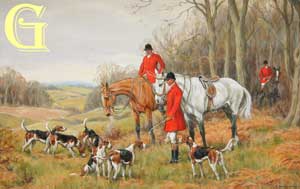Glynn Williams, original paintig, AFTER A GOOD RUN 1