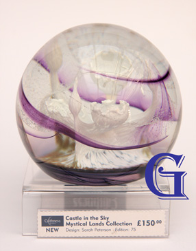 CASTLE IN THE SKY, Caithness Glass paperweight