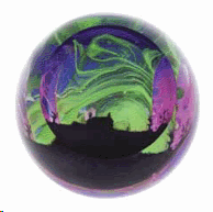 CAITHNESS GLASS PAPERWEIGHT SCOTTISH COLLECTION NORTHERN AURORA