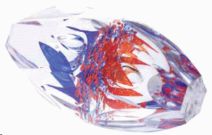 CAITHNESS GLASS PAPERWEIGHT HOTHOUSE COLLECTION TWISTERS