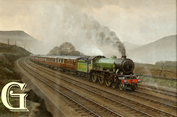 ORIGINAL PAINTING, GERALD BROOM, BROOM, SHERWOOD FORESTER
