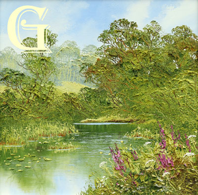 Terry Evans oil painting, CALM WATER