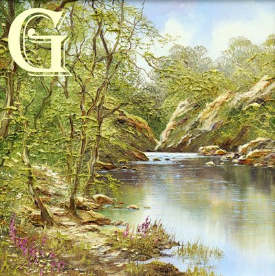 Terry Evans oil painting, IN THE VALLEY