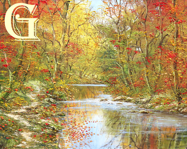 Terry Evans oil painting, THE GLORIES OF AUTUMN