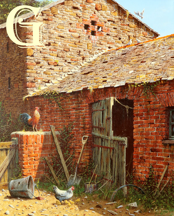 EDWARD HERSEY original painting, SOMETHING TO CROW ABOUT