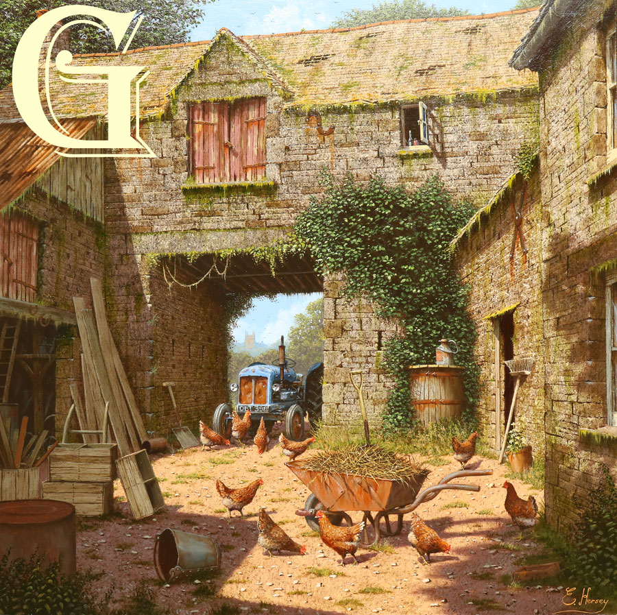 EDWARD HERSEY original painting, TIMES PAST