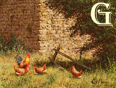 EDWARD HERSEY original painting, ME AND THE GIRLS