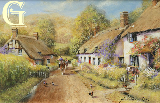 Gordon Lees original painting, DUNSTER