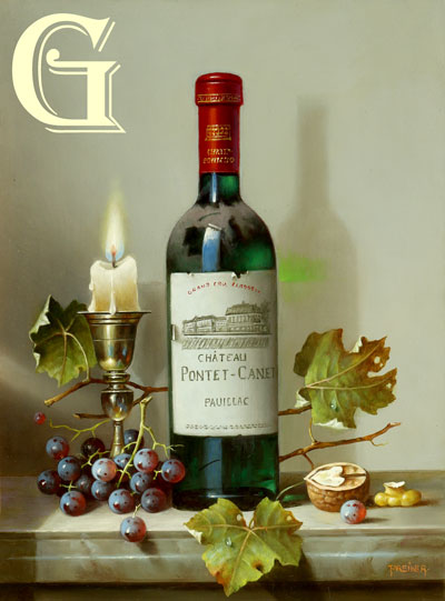 ORIGINAL OIL PAINTING BY ZOLTAN PREINER, PAUILLAC