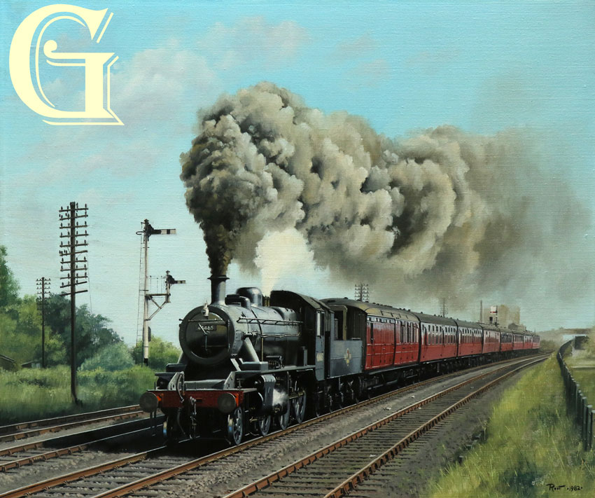 MALCOLM ROOT, ORIGINAL OIL PAINTING, EIGHT UP AND WORKING HARD